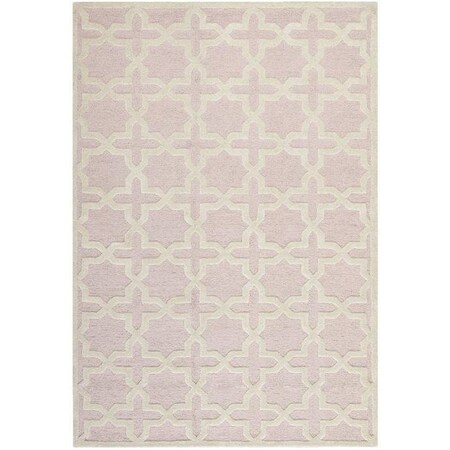 Safavieh Cambridge Round Rugs, Light Pink and Ivory - 6 x 6 ft. CAM125M-6R